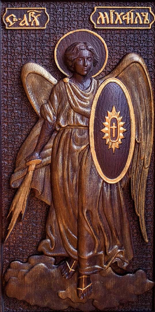 Archangel Michael with a Shield - Kozak Work Shop