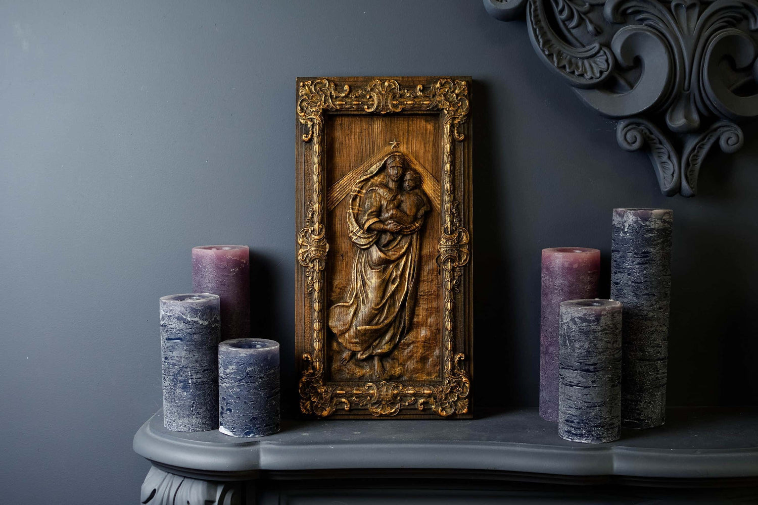 Sistine Madonna Wooden Sculpture - Kozak Work Shop