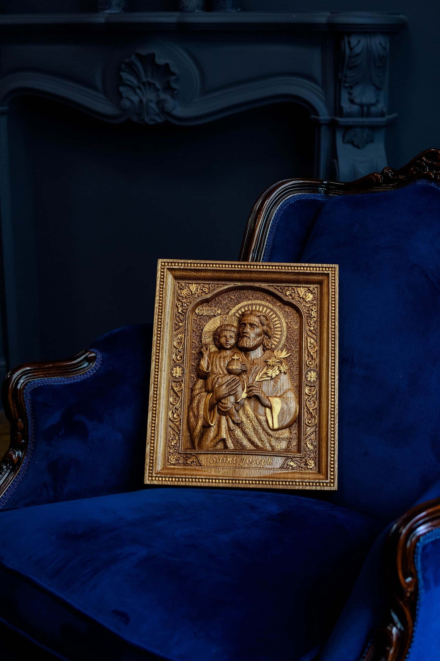 Saint Joseph with Baby Jesus Modern - Kozak Work Shop