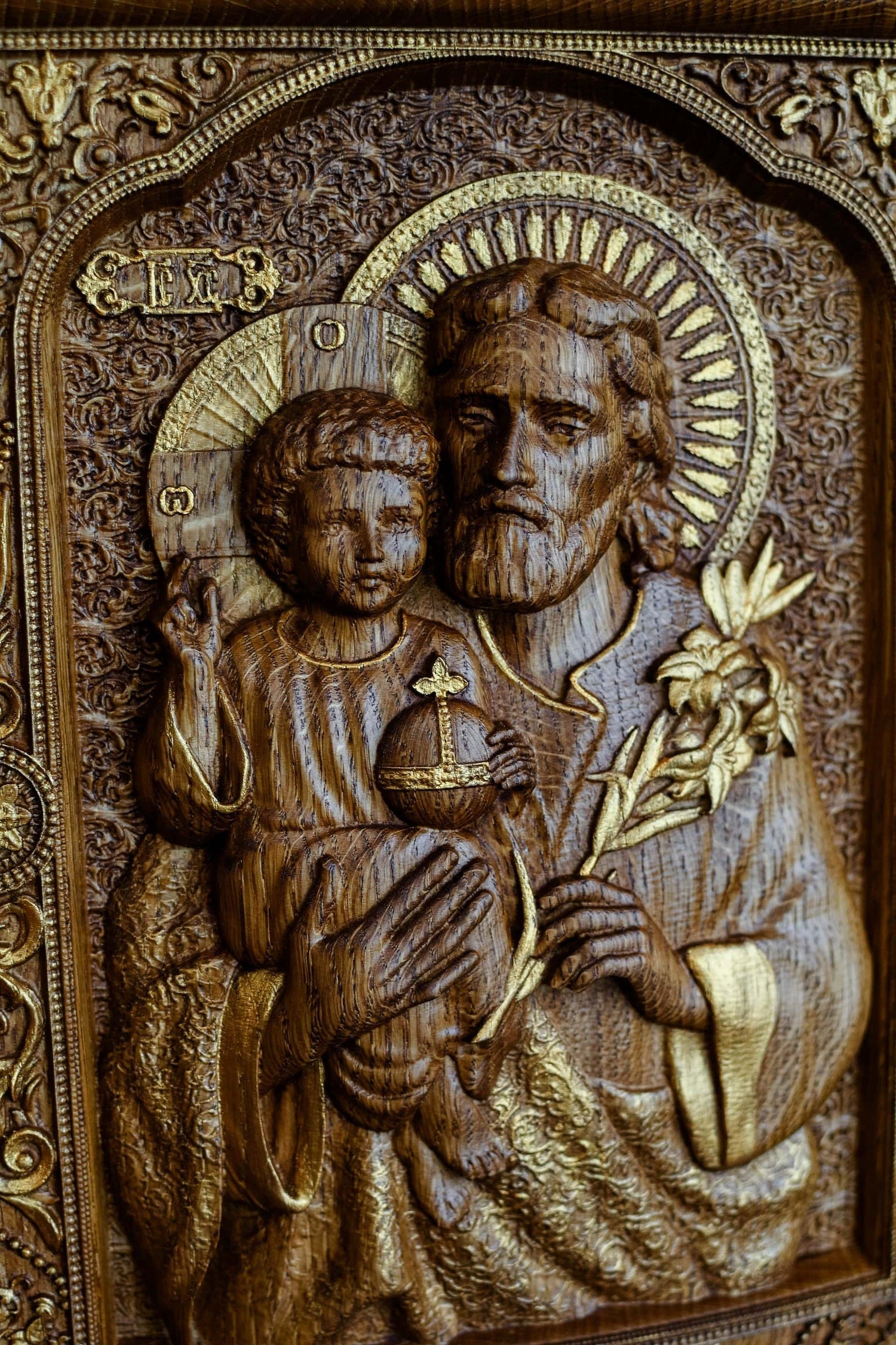 Saint Joseph with Baby Jesus Modern - Kozak Work Shop