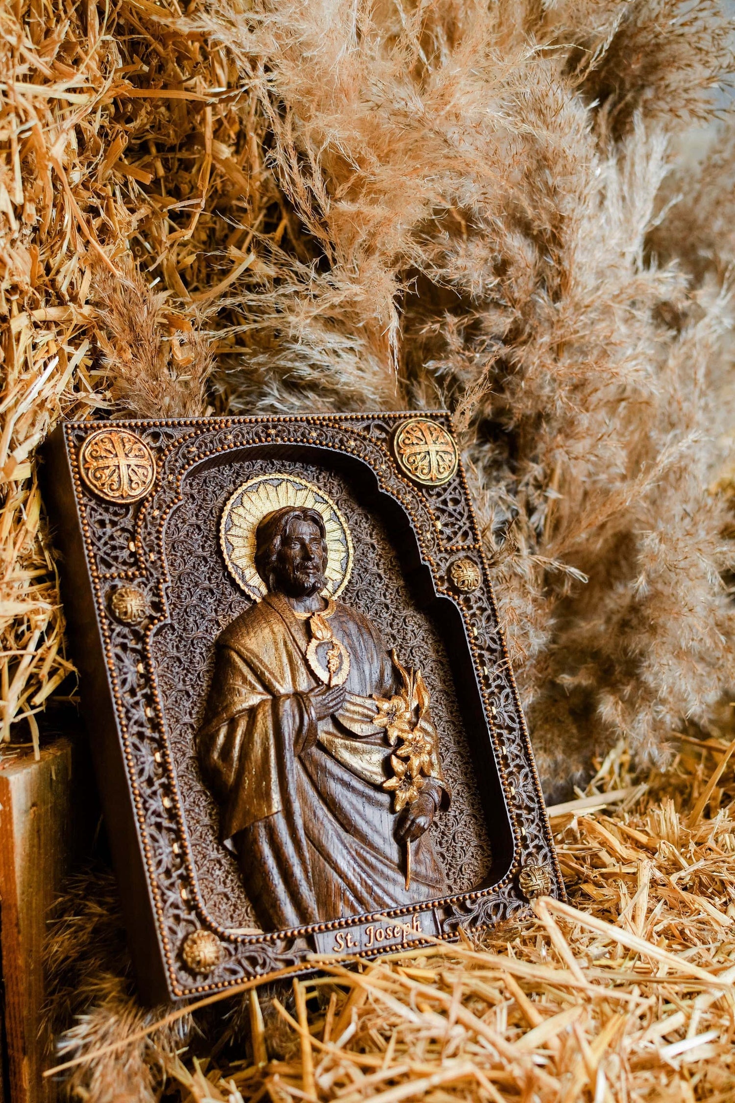 Saint Joseph with Holy Heart - Kozak Work Shop