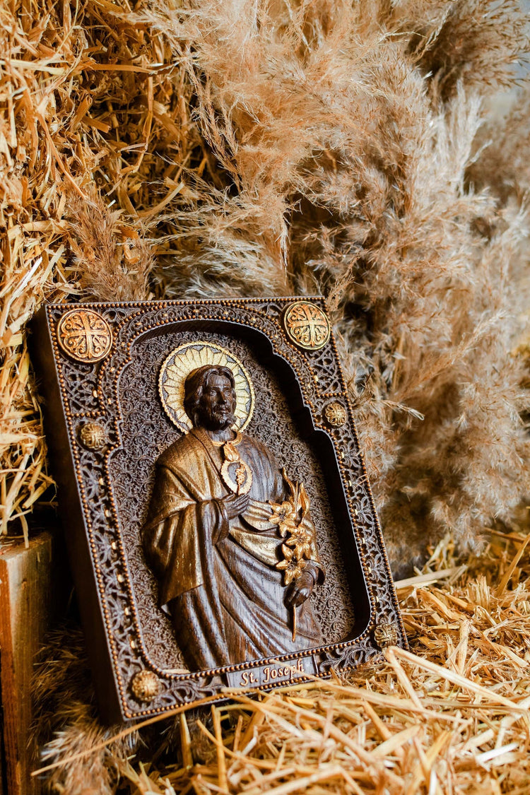 Saint Joseph with Holy Heart - Kozak Work Shop