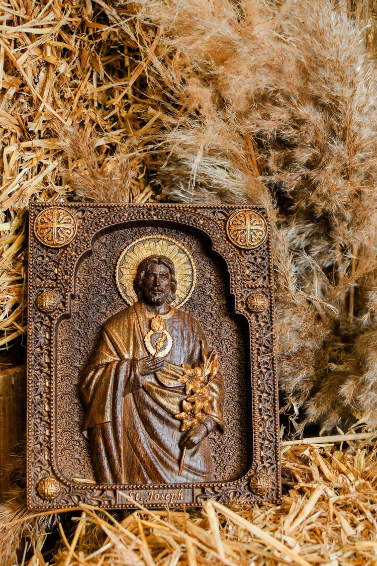Saint Joseph with Holy Heart - Kozak Work Shop