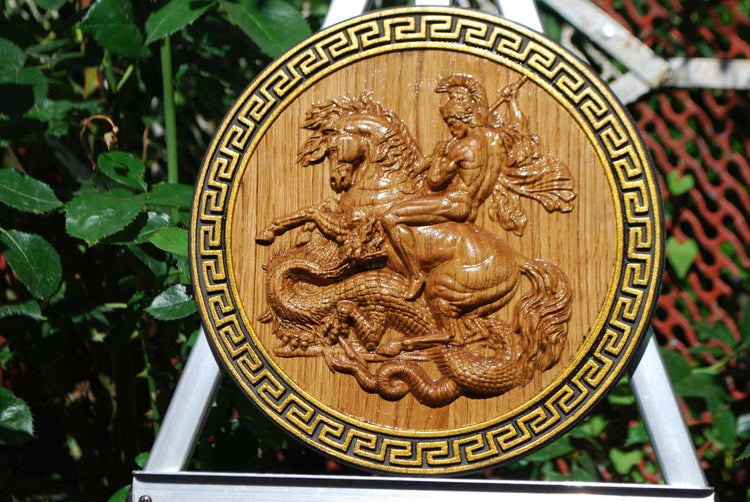 Saint George and the Dragon Greek ornament - Kozak Work Shop