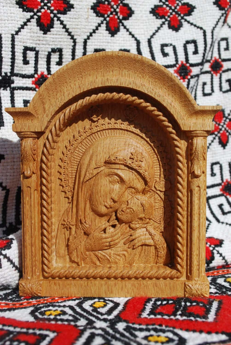 Virgin Mary and Baby Jesus small icon 136