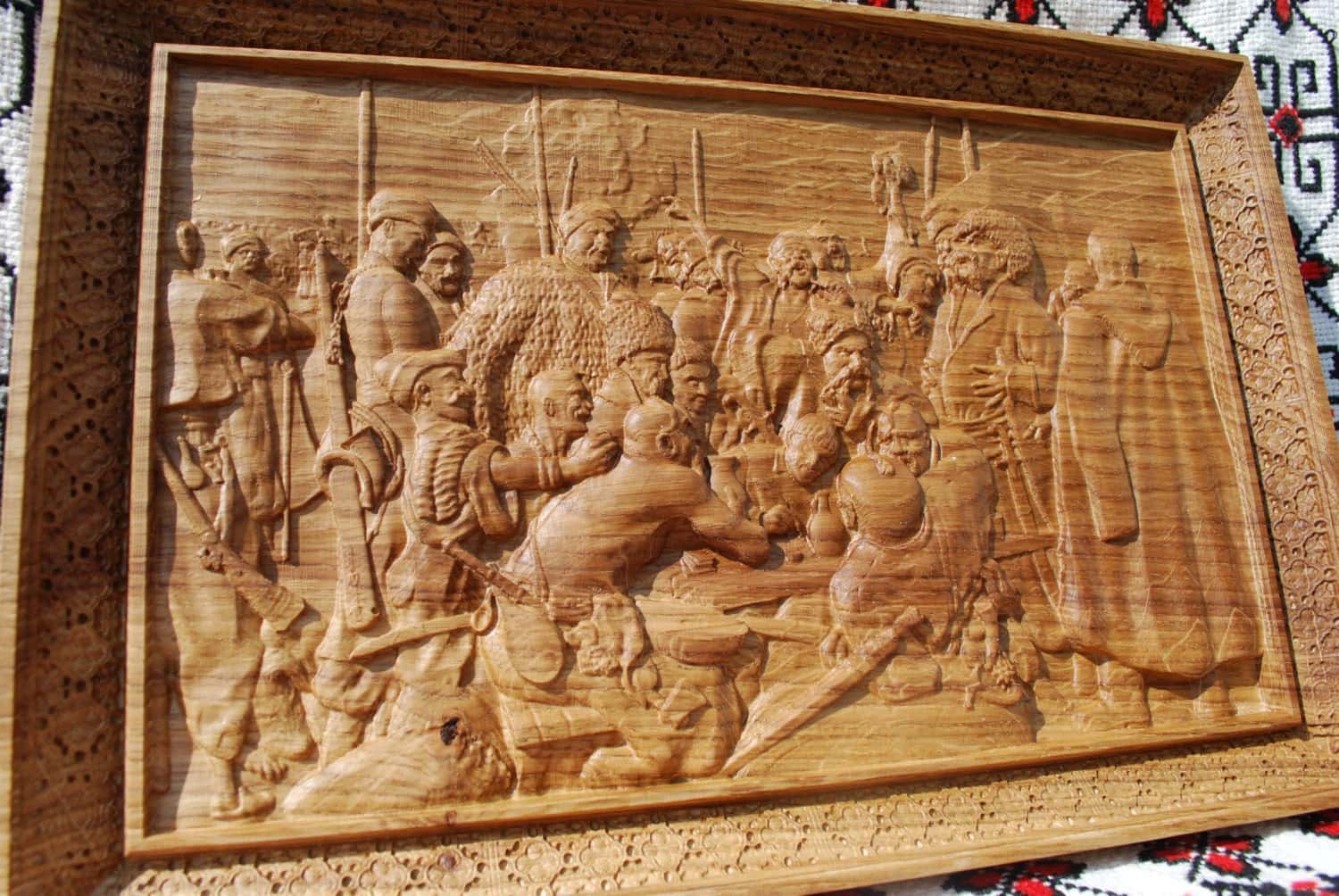 The Cossacks writing the letter to Turkish Sultan Wooden Picture 311