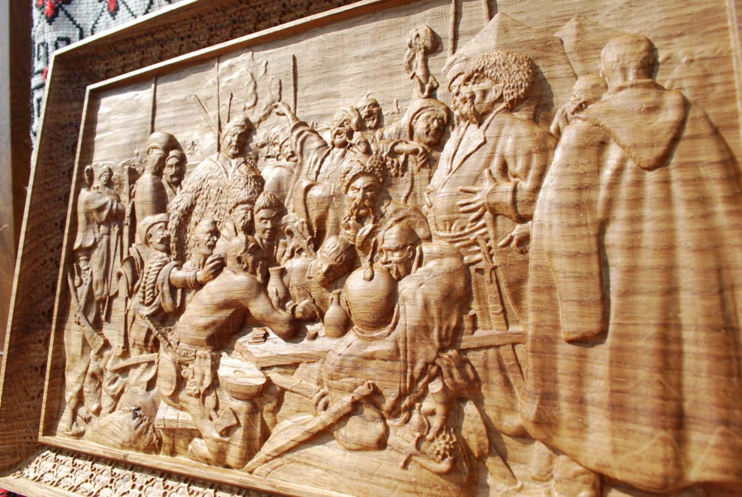 The Cossacks writing the letter to Turkish Sultan Wooden Picture 311