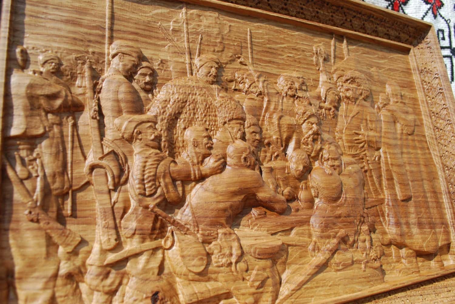 The Cossacks writing the letter to Turkish Sultan Wooden Picture 311