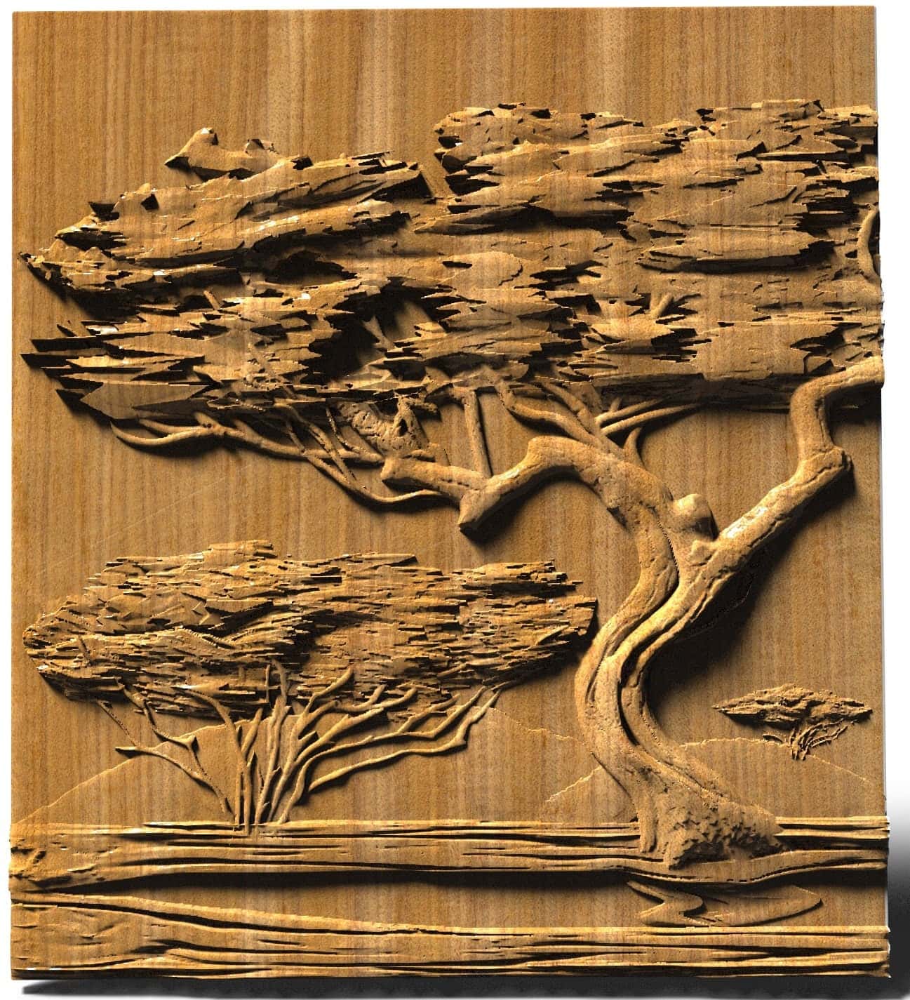 Elephants family a Wooden Set of 5 pieces 52