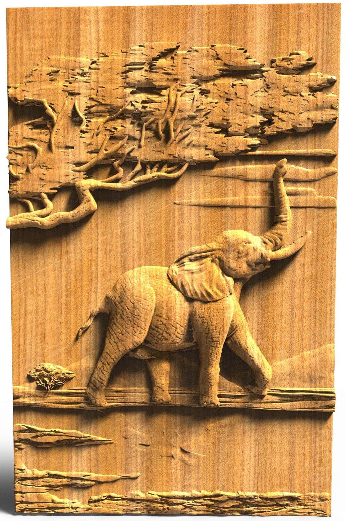 Elephants family a Wooden Set of 5 pieces 52
