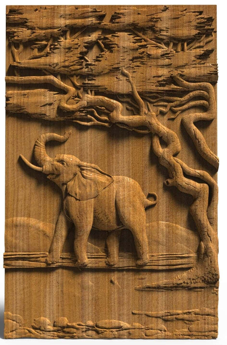 Elephants family a Wooden Set of 5 pieces 52