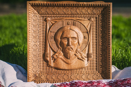Veil of Veronica Wooden Byzantine Icon 322