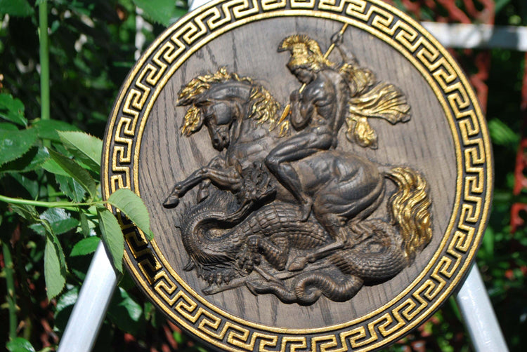 Saint George and the Dragon Greek ornament 167