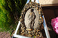 Sacred Heart of Jesus Figure Wooden Bas Relief 261