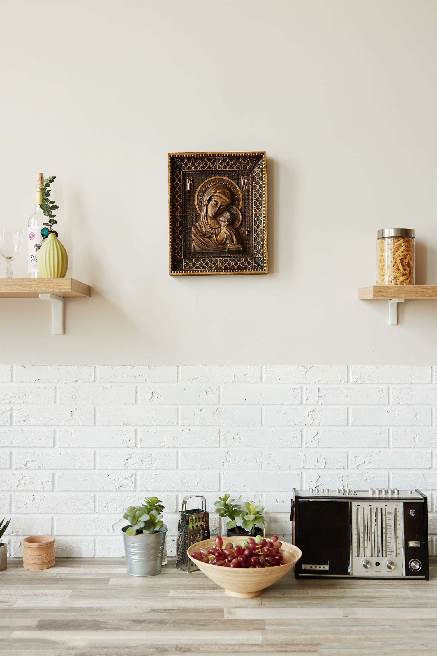 Virgin Mary Icon Gothic frame 188