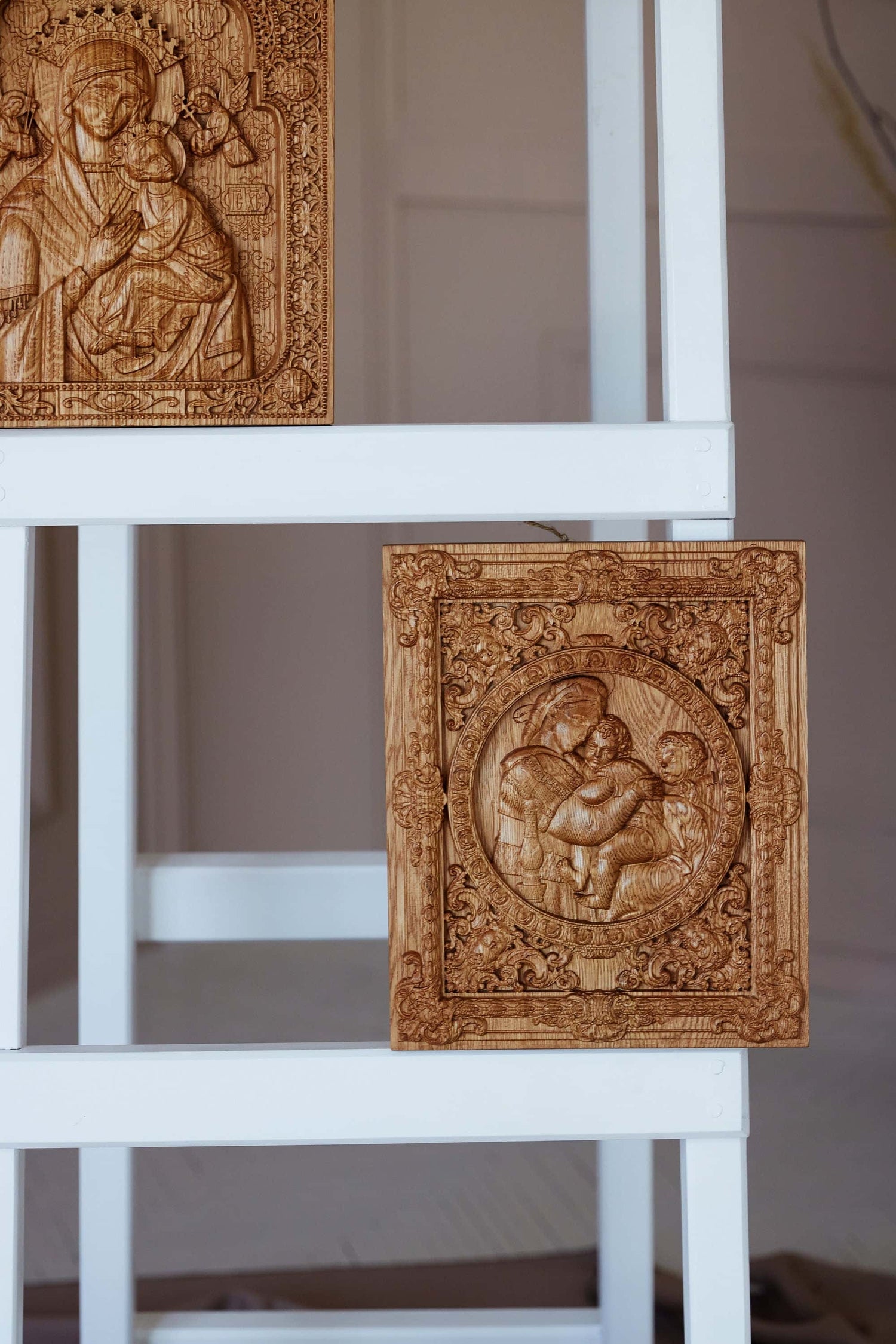 Madonna on the Chair by Raphael Wooden Picture 191