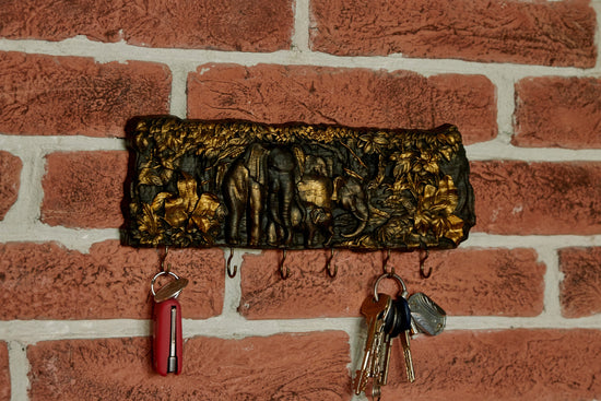 Elephants Wooden Key holder 94