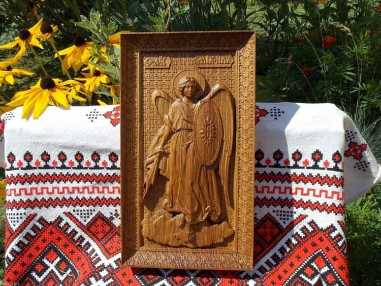 Archangel Michael with a Shield - Kozak Work Shop
