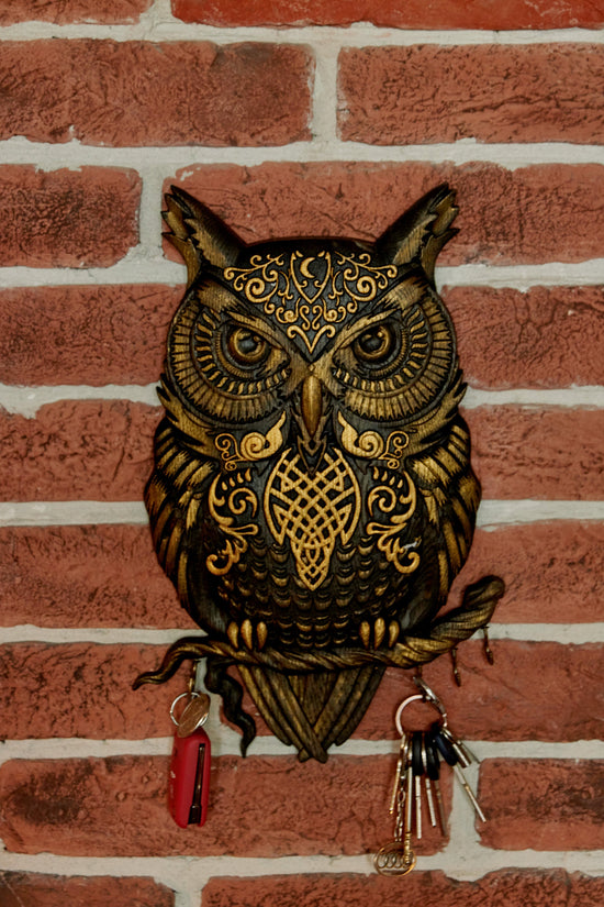 Owl Wooden Key Holder 313