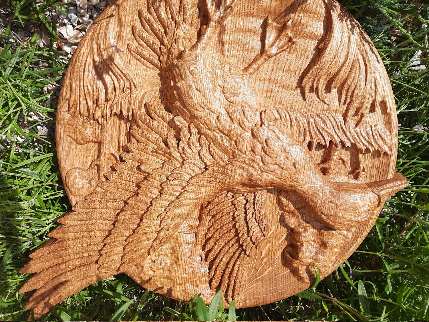 Wild Duck Wooden Carved Plaque 179