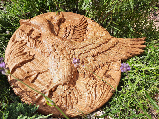 Wild Duck Wooden Carved Plaque 179