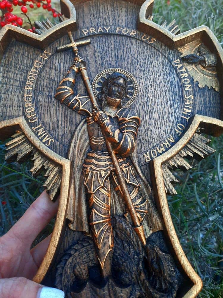 Saint George Patron Saint of Armor in the Cross 90034