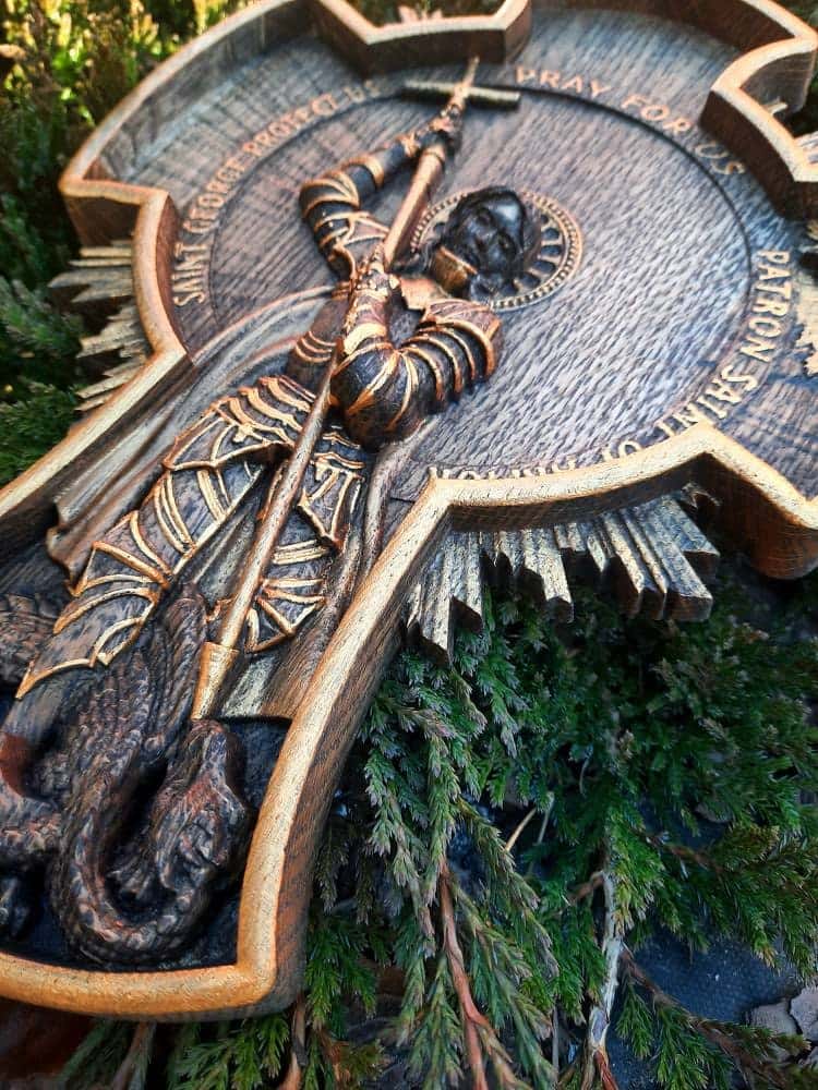 Saint George Patron Saint of Armor in the Cross 90034