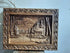 Wooden carved picture In the village 309