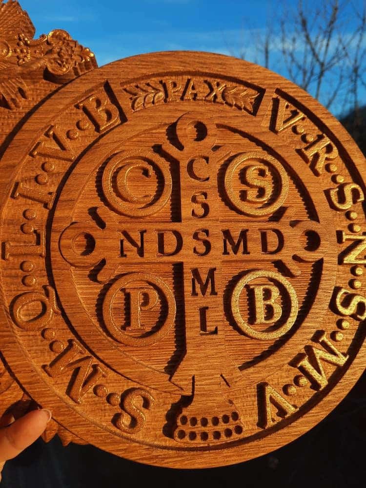 Benedict of Nursia Wooden medal 1136