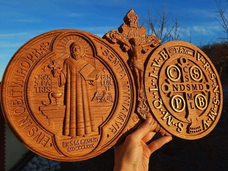 Medal Crucifix of St Benedict - Kozak Work Shop