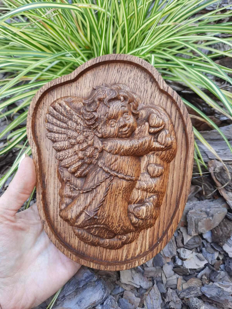 Guardian Angel Wooden Carved icon 111