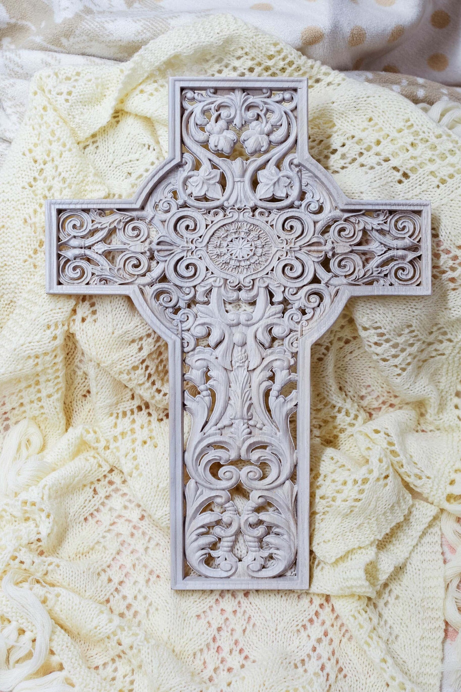 Wall cross Wooden religious home decor - Free Engarving- All sizes- Religious wooden wall art christian plaque