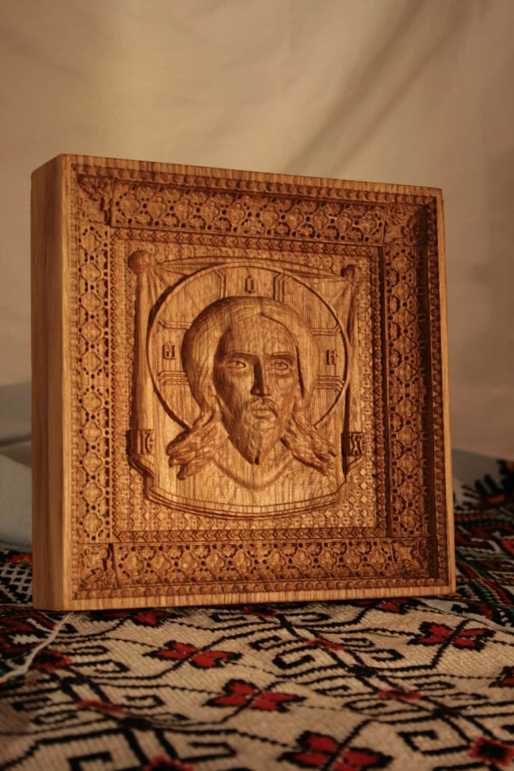 Veil of Veronica Wooden Byzantine Icon 322