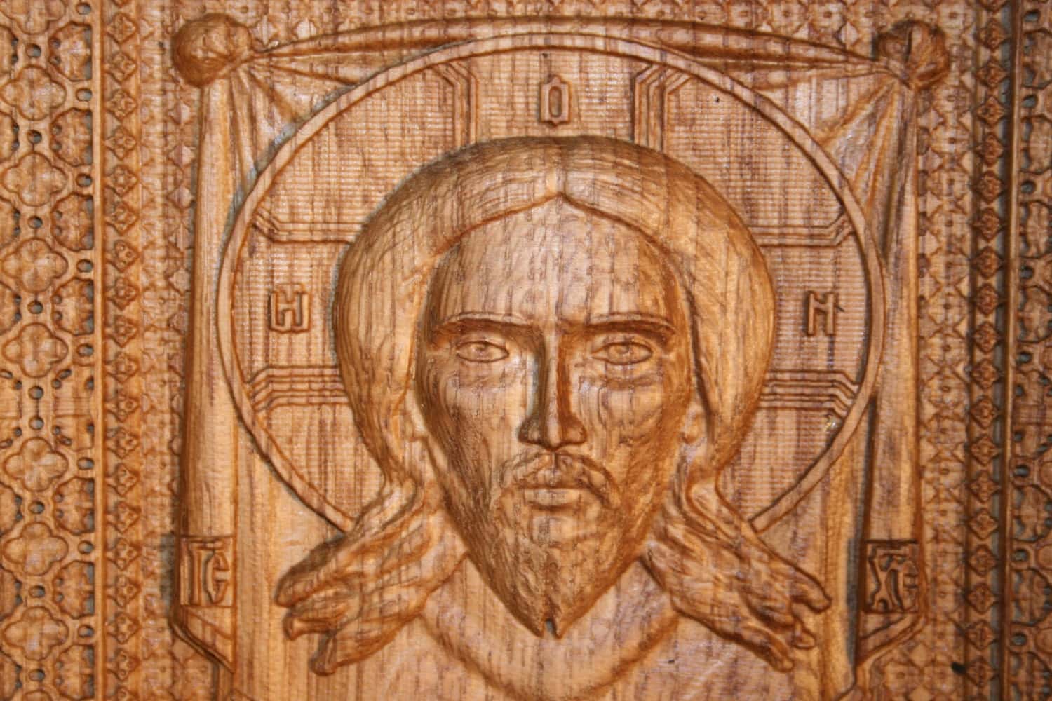 Veil of Veronica Wooden Byzantine Icon 322