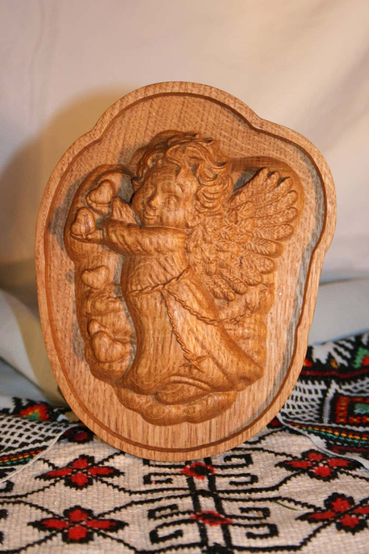 Guardian Angel Wooden Carved icon 111