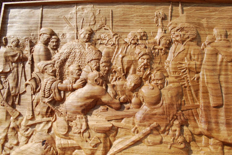 The Cossacks writing the letter to Turkish Sultan Wooden Picture 311
