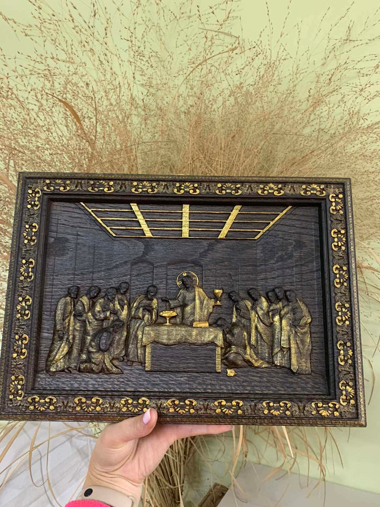 The Last Supper Wooden Image - Kozak Work Shop