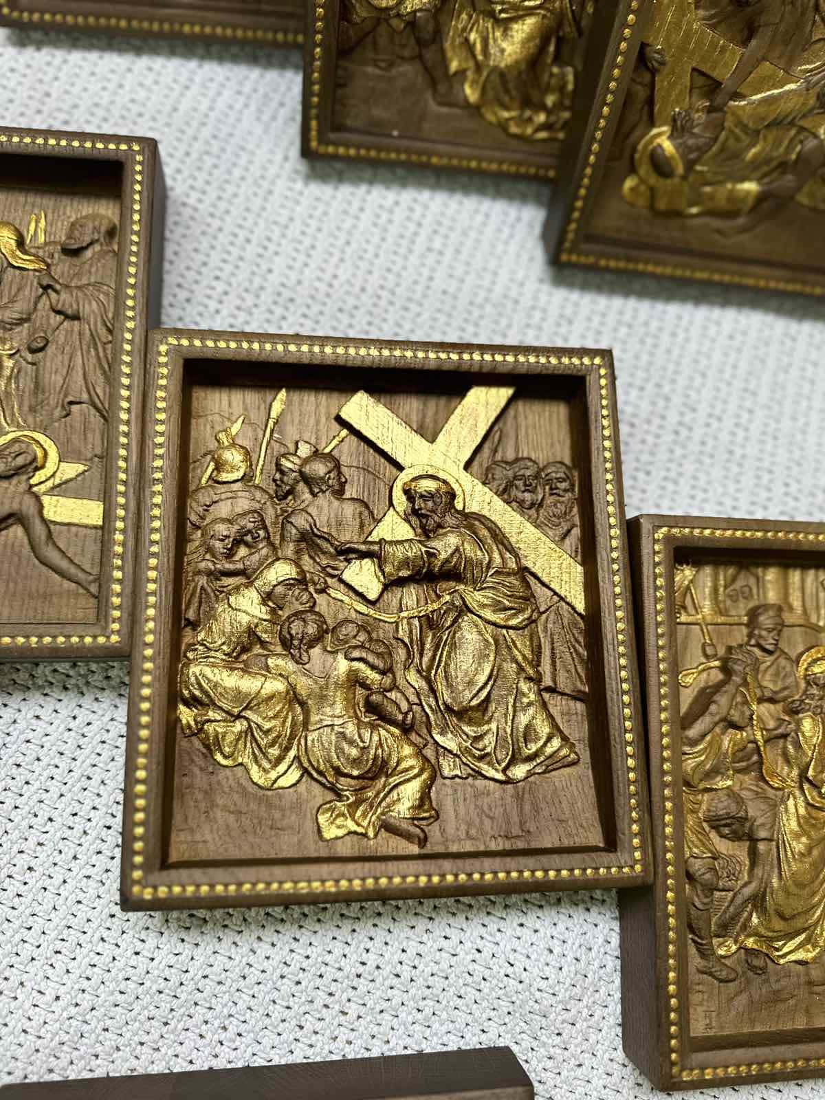 A Set of fourteen Stations of the Cross
