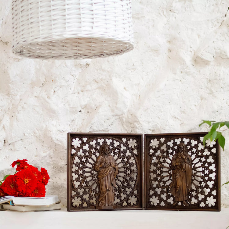 Catholic Wall Art – Handcrafted Wooden Decor for Faith-Filled Homes
