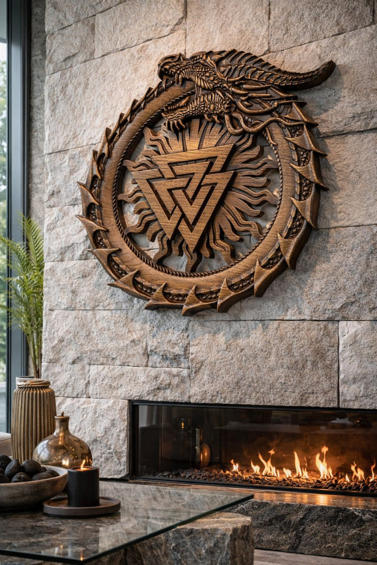 Ouroboros with Valknut - Kozak Work Shop