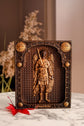 Archangel Michael with a Manuscript wooden 3D carved image - Kozak Work Shop