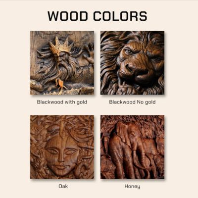 Squirrel Wood Carved Plaque - Kozak Work Shop