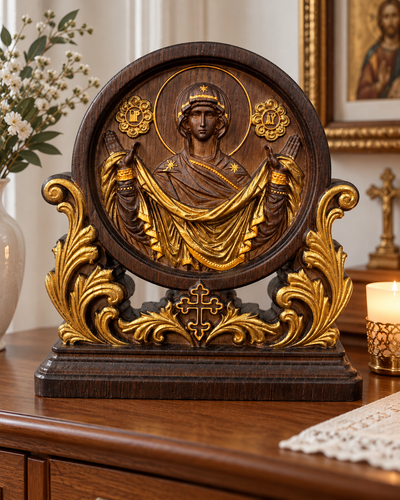 Mother of God Icon, 7x7&
