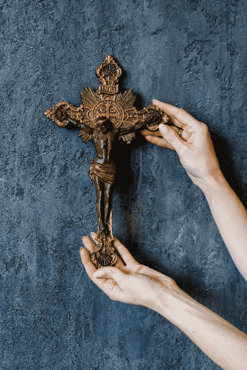 Wall Wooden Carved Jesus Crucifix 6x10 inches - Kozak Work Shop