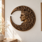 Crescent Moon Face Sculpture