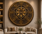 Mandala Circle Wooden Sculpture