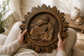 Holy Family with rays