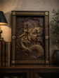 Odin Skandinavian God Wooden Carved Wall Picture