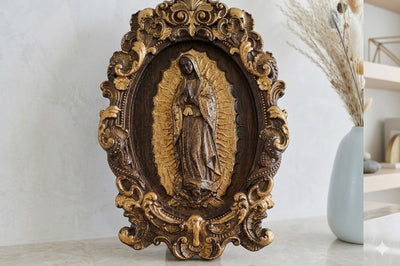 Our Lady of Guadalupe Wood Carving