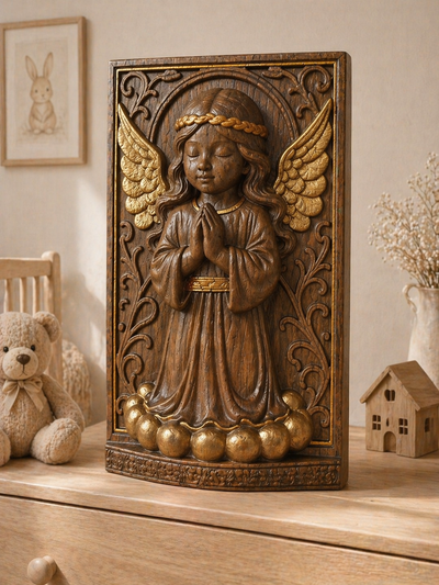 Angel Wooden Carving